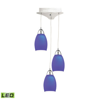 Buro 9'' Wide 3-Light Mini Pendant - Chrome