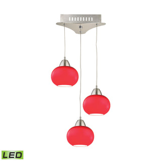 Ciotola 10'' Wide 3-Light Mini Pendant - Satin Nickel