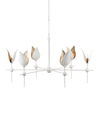 Peace Lily White Chandelier