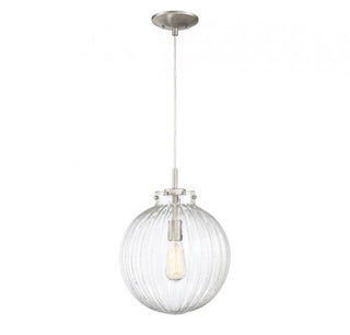 1-Light Mini Pendant in Brushed Nickel