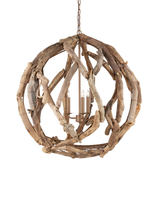 Driftwood Orb Chandelier