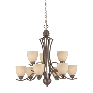 Triton 31'' Wide 9-Light Chandeliers - Sable Bronze