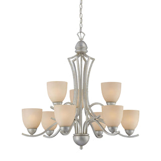 Triton 31'' Wide 9-Light Chandeliers - Moonlight Silver