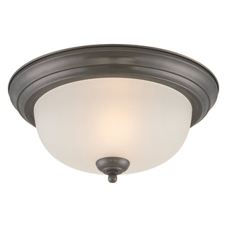 Pendenza 13.25'' Wide 2-Light Flush Mount - Oiled Bronze