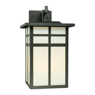 Mission 19'' High 3-Light Outdoor Sconce - Black