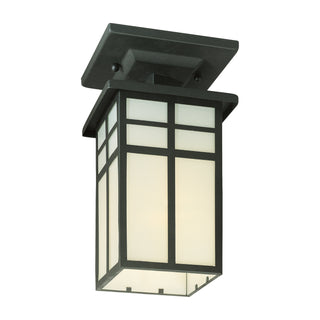 Mission 5.5'' Wide 1-Light Outdoor Flush Mount - Black