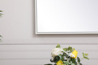 Metal frame rectangle mirror 20 inch x 36 inch in White