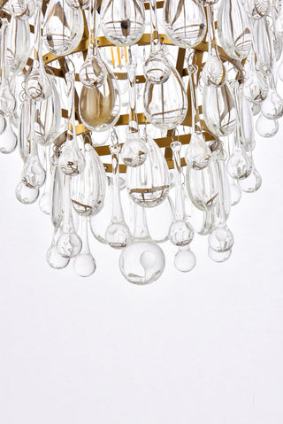 Nordic 7 lights brass chandelier