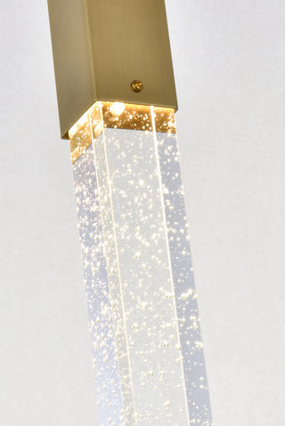 Weston 1 light pendant in satin gold