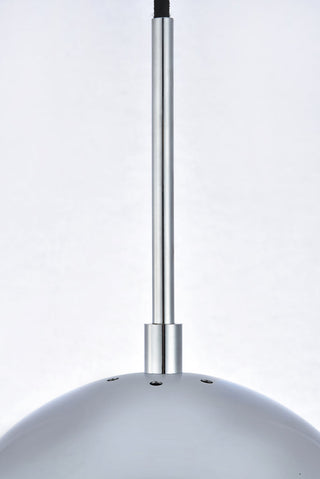 Eclipse 1 Light Chrome Pendant With Clear Glass