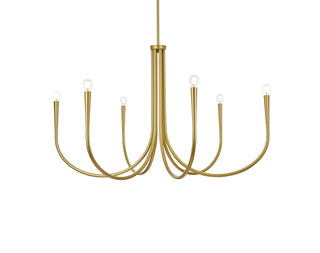 Layne 42 inch chandelier in Brass