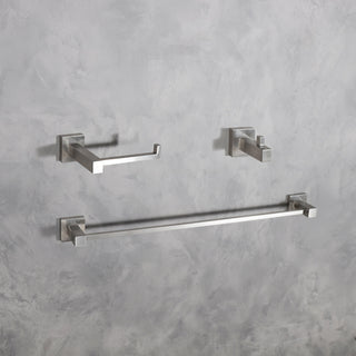 Isla 3-Piece Bathroom Hardware Set in Brushed Nickel