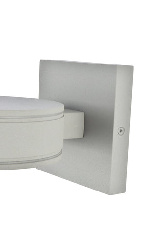 Raine Integrated LED wall sconce in silver