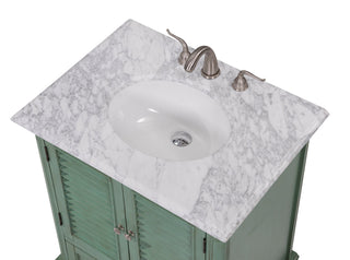 30 In.Single Bathroom Vanity Set In Vintage Mint