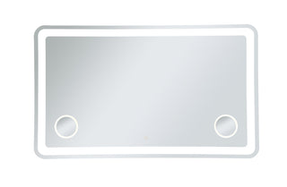 Lux 36in x 60in Hardwired LED mirror with magnifier and color changing temperature 3000K/4200K/6000K