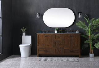 60 Inch Double Bathroom Vanity In Expresso