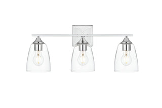 Harris 3 light Chrome and Clear Bath Sconce