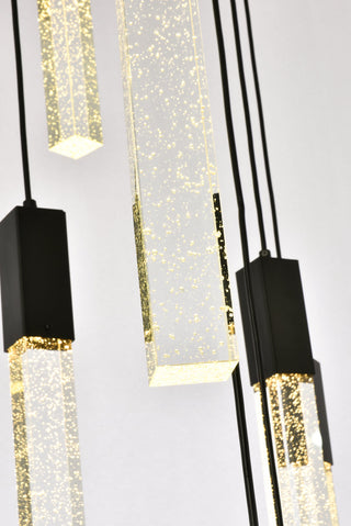 Weston 25 lights pendant in black