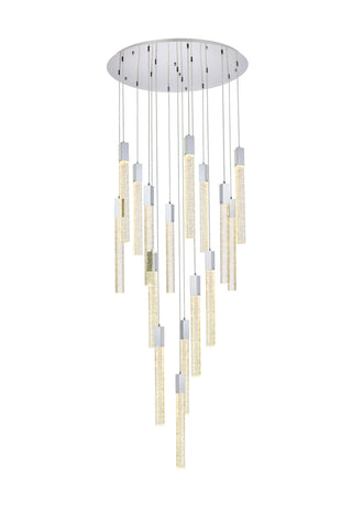 Weston 16 lights pendant in chrome