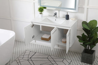 40 inch  Single Bathroom Floating Vanity in White