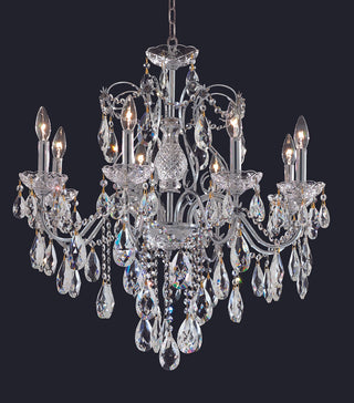 St. Francis 8 light Chrome Chandelier Clear Royal Cut Crystal