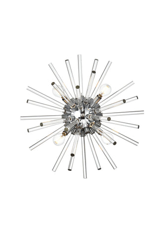 Sienna 18 inch crystal rod wall sconce in chrome