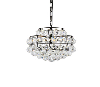 Savannah 14 inch pendant in black