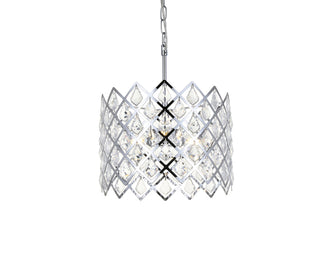 Lyla 13 inch pendant in chrome