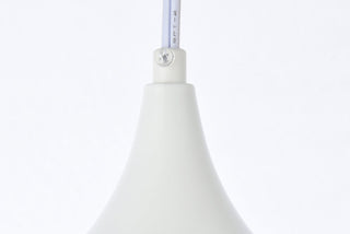 Nora 1 Light white plug-in pendant