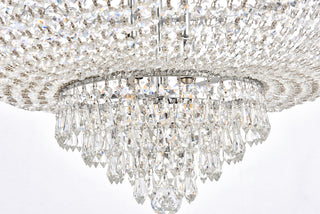 Century 17 light Chrome Chandelier Clear Royal Cut Crystal