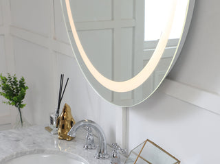 LED Hardwired Mirror Round D36 Dimmable 3000K