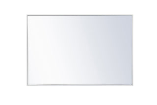 Metal frame rectangle mirror 28x 42 inch in White