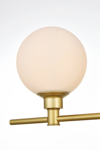 Cordelia 2 light Brass and frosted white Bath Sconce