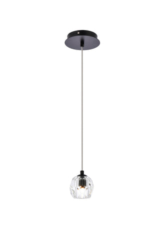 Eren 1 light Black pendant