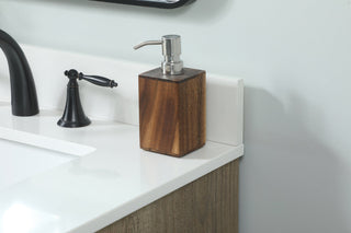 30 inch Single bathroom vanity in natural oak with backsplash