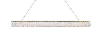 Monroe 47 inch LED linear pendant in gold