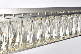 Monroe Integrated LED chip light Chrome Wall Sconce Clear Royal Cut Crystal