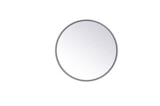 Metal frame round mirror 18 inch in Grey