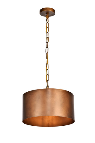 Miro Collection Pendant D15 H9.25 Lt:1 Manual Brass Finish