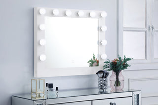 Brenda 32 inch by 26 inch plug in LED 5000K mirror in white