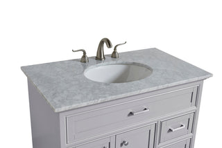 36 In. Single Bathroom Vanity Set In Light Grey