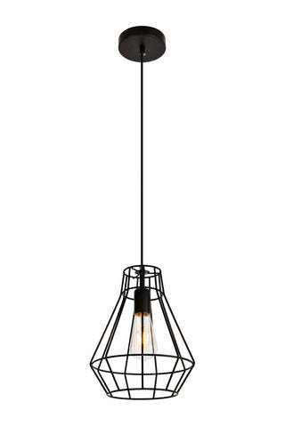 Jago Collection Pendant D9.1 H12.3 Lt:1 Black Finish