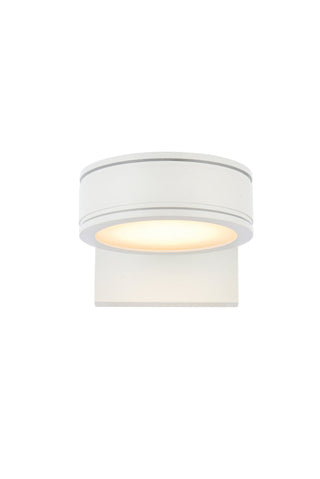 Raine Integrated LED wall sconce in white