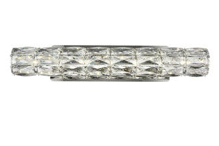 Valetta Integrated LED chip light Chrome Wall Sconce Clear Royal Cut Crystal