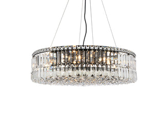 Maxime 28 inch black chandelier