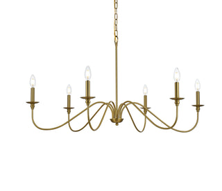 Rohan 42 inch chandelier in Satin Gold