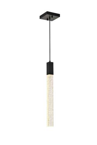 Weston 1 light pendant in black