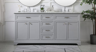 72 inch double bathroom vanity in grey