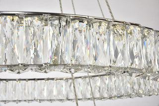 Monroe Integrated LED chip light Chrome Chandelier Clear Royal Cut Crystal