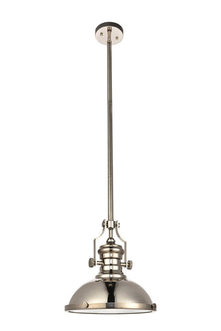 Eamon Collection Pendant D13 H13.3 Lt:1 polished Nickel Finish